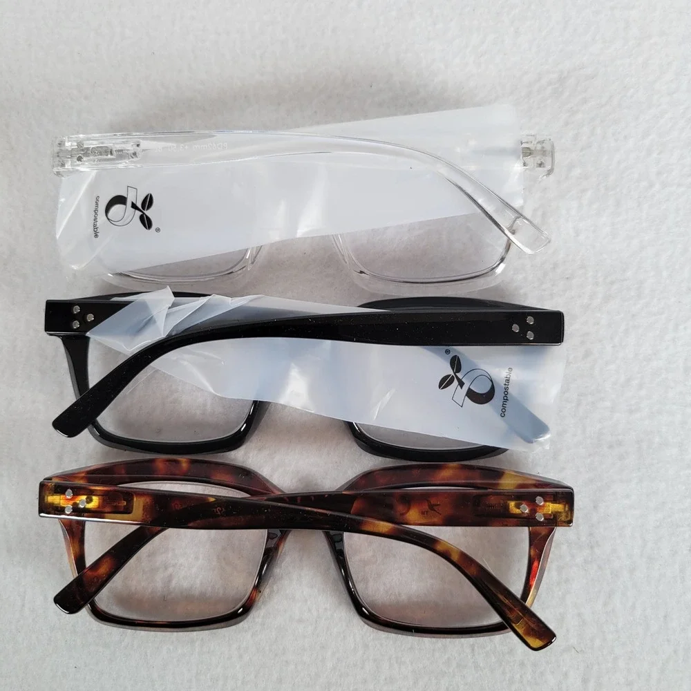 Hummingbird Women Reading Glasses Santa Fe Auto-Tint Blue Light +3.50 Brown